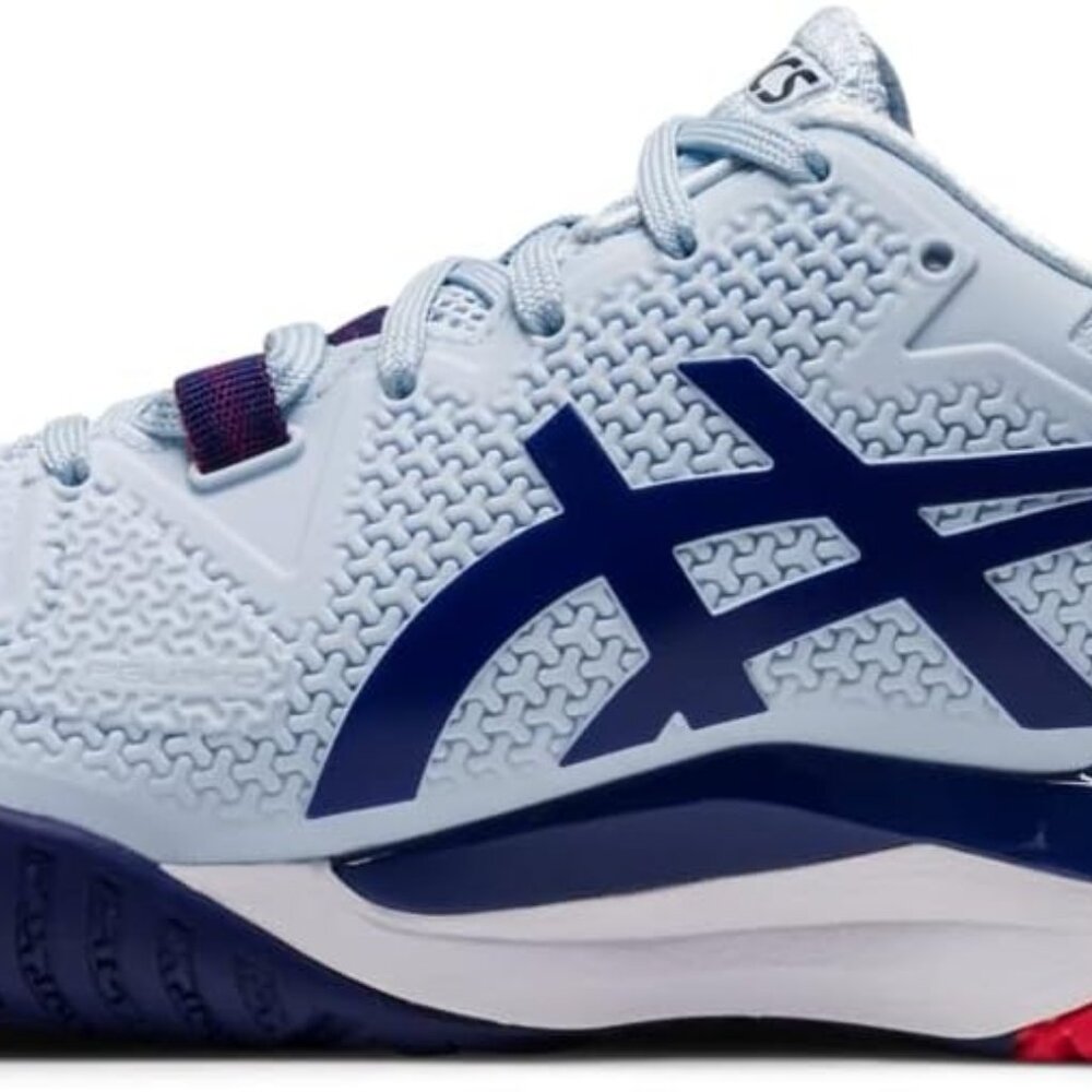 ASICS Women's Gel Resolution 8 Tennis/Pickleball Shoes W 9 (Soft Sky/Dive Blue)